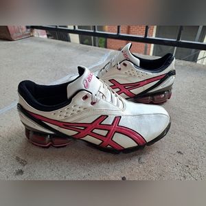Asics Gel-Ace Pro Mens Golf Shoes Gold Pink 12 M Spikes P215Y